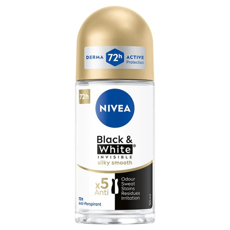 Black&White Invisible Silky Smooth antyperspirant w kulce 50ml