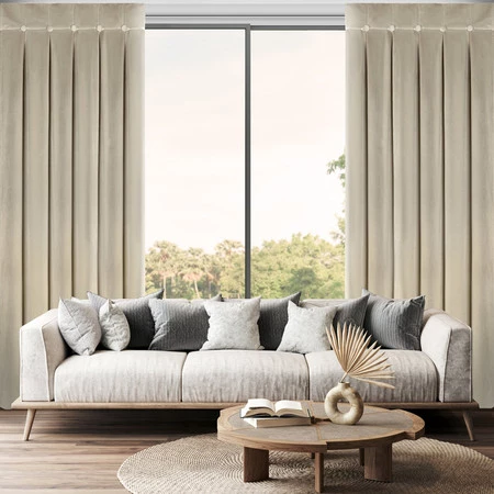 Zasłona BEŻ 85X250 SZELKI