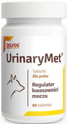 DOLFOS UrinaryMet Regulator kwasowości moczu dla psów 60szt