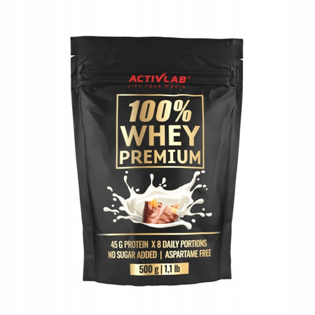 ActivLab 100% Whey Premium odżywka białkowa WPC 500 g smak karmel z czekoladą