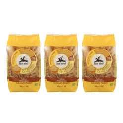 Zestaw: 3x Alce Nero − Makaron semolinowy fusilli BIO − 500 g