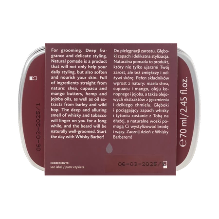 Hagi Men - Naturalna pomada do brody i wąsów Whisky Barber 70ml