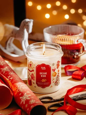 Woskiknot świeca sojowa Grzane Wino 300ml