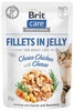 BRIT Care Cat GF Adult Chicken Cheese Kurczak Ser Galaretka 85g