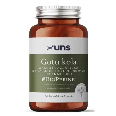 UNS Gotu Kola + Bioperine 60 k vege