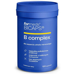 Zestaw mix Formeds Bicaps: 1x B complex na wsparcie układu nerwowego 120 kaps. i 1x Collagen Fish+ mix kolegenów 60 kaps.