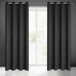 ZASŁONA GOTOWA ELIZA 140 X 250 CM CZARNY