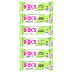 Zestaw 6x N!CK'S Nicks Hazelnut Chocolate Protein Bar Baton orzechowy bez cukru 50g