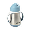 BEABA Bidon niekapek ze słomką termiczny 250 ml Windy Blue