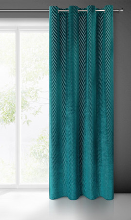 ZASŁONA GOTOWA LUSSI 140 X 250 CM CIEMNOTURKUSOWY