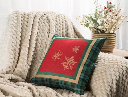 Poszewka gobelinowy rozm.: 45 x 45 cm, kolor: czerwony