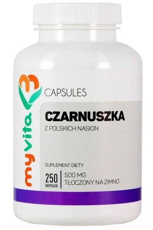 MyVita Czarnuszka - olej w kapsułkach 500mg, 250kaps.