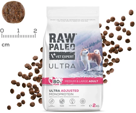 Vet Expert RAW PALEO Medium Large Adult Ultra Pork 10kg