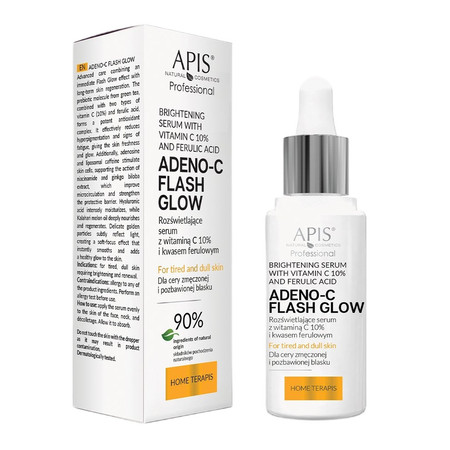 Adeno-C Flash Glow rozświetlające serum do twarzy z witaminą C i kwasem ferulowym 30ml