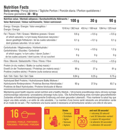 7Nutrition Protein Juice smak mango 500g