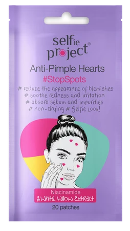 Selfie Project, Anti Pimple Hearts #StopSpots, 20szt.