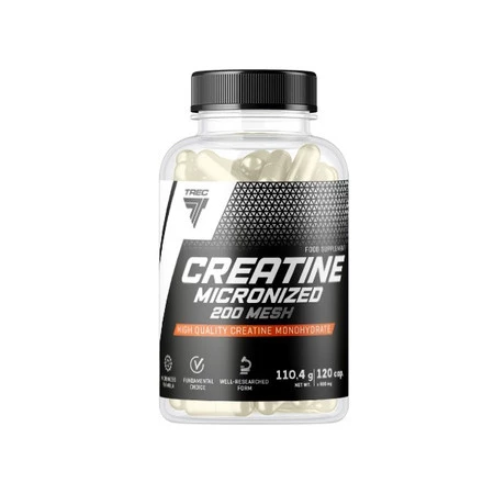 TREC Kreatyna Monohydrant CREATINE MICRONIZED 200 MESH 120 kaps.