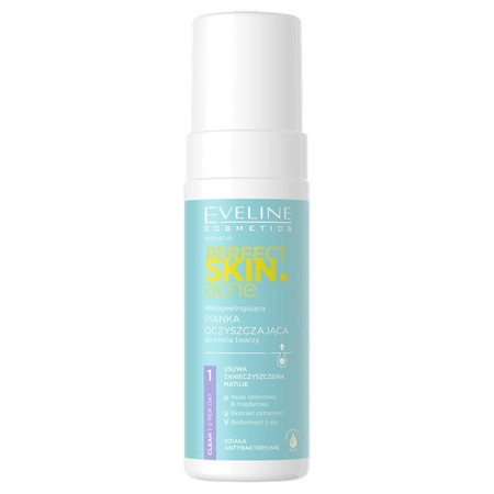 Perfect Skin.acne mikropeelingująca pianka oczyszczająca do mycia twarzy 150ml