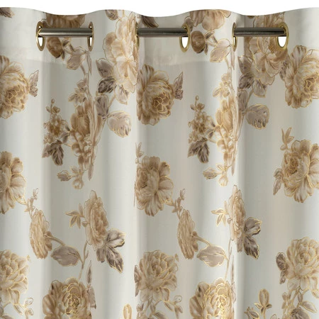 Zasłona ZAS/AVANI/BEŻ+ZŁ 140X250 PRZELOTKI