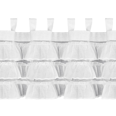 FIRANA GOTOWA LILIA 1 NA SZELKACH 150 X 45 CM BIAŁY