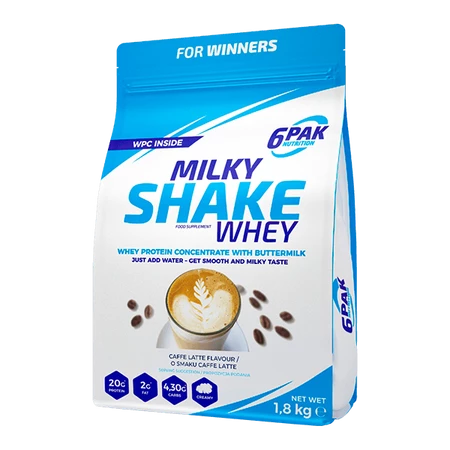 6PAK MILKY SHAKE WHEY  1800g CAFFE LATTE