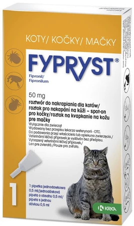 FYPRYST Spot-On KOT Krople na kleszcze pchły 1szt.