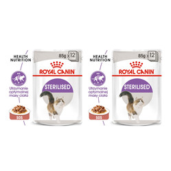 Zestaw: 2x ROYAL CANIN Sterilised w sosie 85g