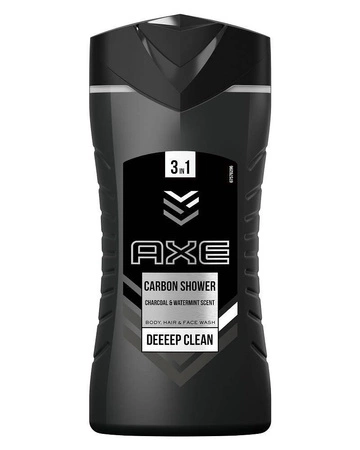 Axe − Carbon Shower, żel pod prysznic dla mężczyzn − 250 ml
