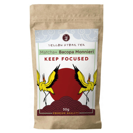 YELLOW STORK TEA Matcha + Bacopa Monnieri 50g