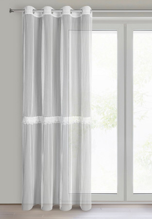 FIRANA GOTOWA ELIANA 140 X 260 CM BIAŁY