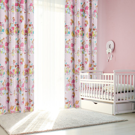 ZASŁONA GOTOWA POLLY 140 X 250 CM RÓŻOWY