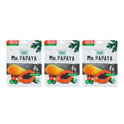Zestaw: 3x GEORGE & STEPHEN suszone owoce Mr.Papaya 50g