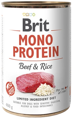 BRIT Mono Protein Beef / Rice WOŁOWINA RYŻ 400g