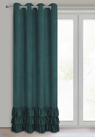 ZASŁONA GOTOWA MEGI 140 X 250 CM CIEMNOZIELONY