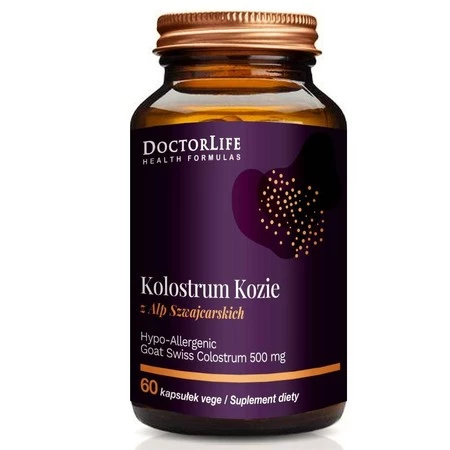 Kolostrum Kozie 500mg suplement diety 60 kapsułek