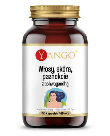 Yango − Włosy, skóra, paznokcie z ashwagandhą − 90 kaps.