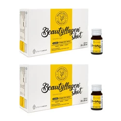 Zestaw 2x Pharmaverum Beautyllagen Shot Kolagen z biotyną i niacyną 15 szt. x 30 ml