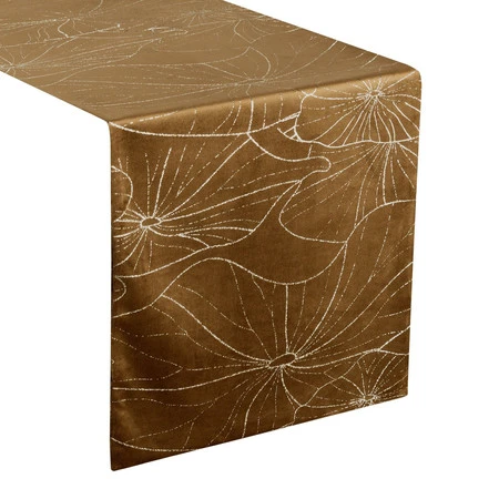 OBRUS BLINK 18 35 X 220 CM BRĄZOWY