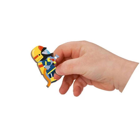 Janod Magnetyczna układanka Straż pożarna Magnetibook 3-8 lat