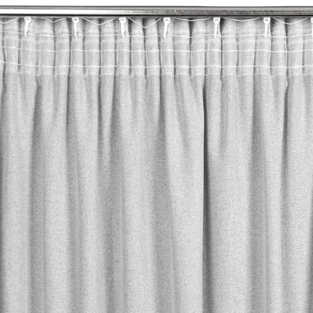 ZASŁONA GOTOWA ERIS NA TAŚMIE 135 X 270 CM SREBRNY