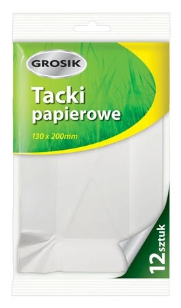 Sarantis Jan Niezbędny Grosik Tacki papierowe 130x200mm   1op.-12szt