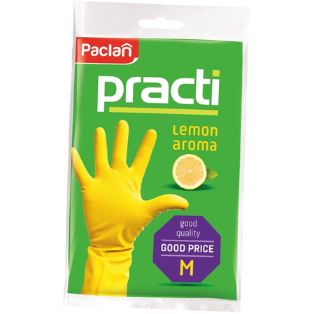 Paclan Rękawice Gumowe zapachowe rozmiar M 2 sztuki