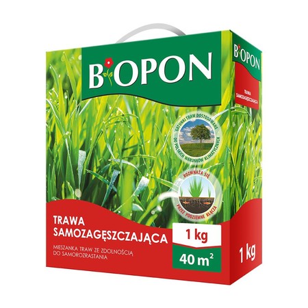 BIOPON Trawa Samozagęszczająca Szybki Wzrost 40 m2 - 1 kg