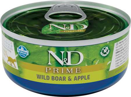 FARMINA ND CAT PRIME Wild Boar Apple Dziczyzna Jabłko 70g