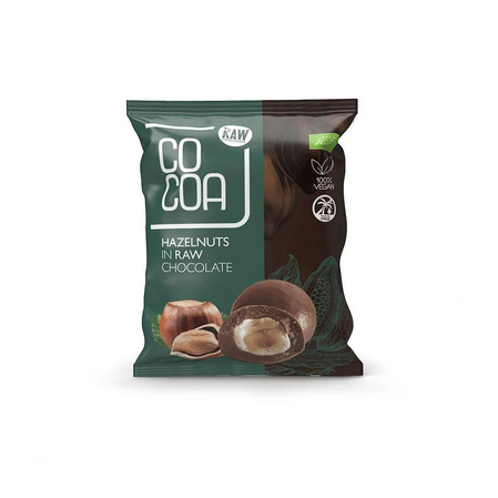 Cocoa Orzechy Laskowe w surowej czeko BIO 70g