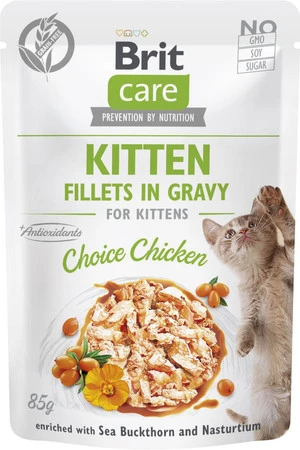 BRIT Care Cat GF KITTEN Chicken Kurczak Sos 85g