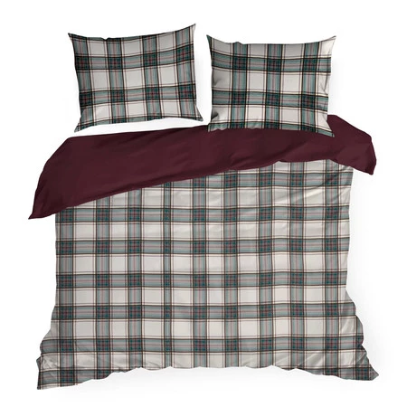 Komplet pościel rozm.: 140 x 200 cm wzór: ARON klasyczna krata