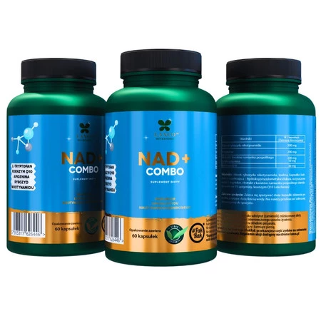 Lanco Nutritions NAD+ COMBO 730mg na wsparcie witalności i energii 60 kaps.