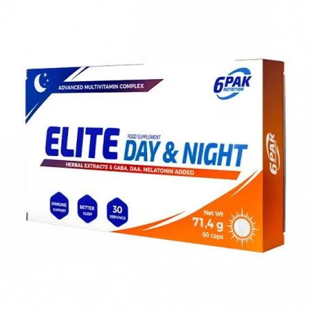 6PAK ELITE DAY & NIGHT kompleks witamin 60 kaps.