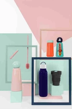 LL-Kubek składany, szary